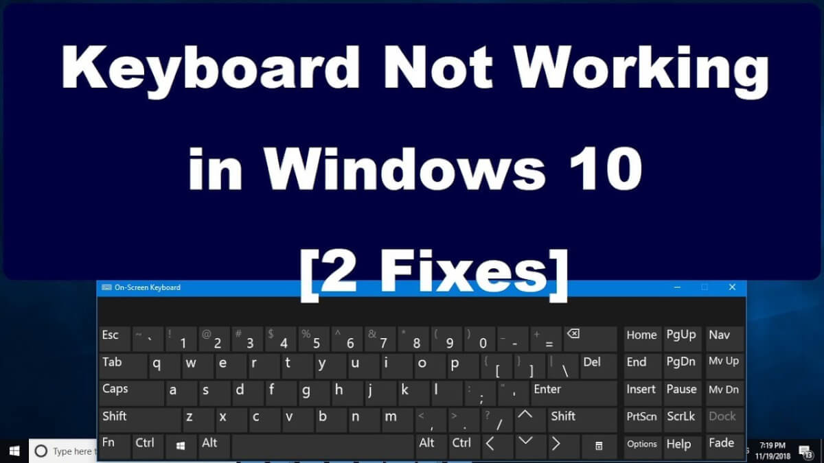 Issues on computer keyboard in high barnet